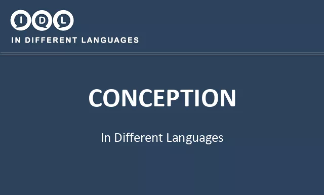 Conception in Different Languages - Image