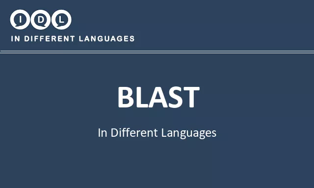 Blast in Different Languages - Image