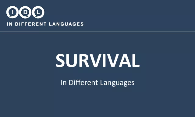 Survival in Different Languages - Image