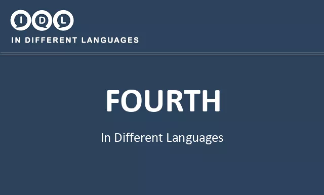 Fourth in Different Languages - Image