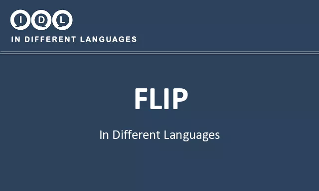 Flip in Different Languages - Image