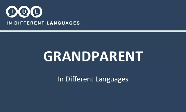 Grandparent in Different Languages - Image