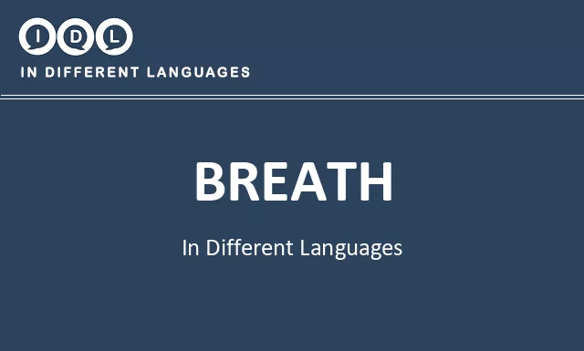 Breath in Different Languages - Image