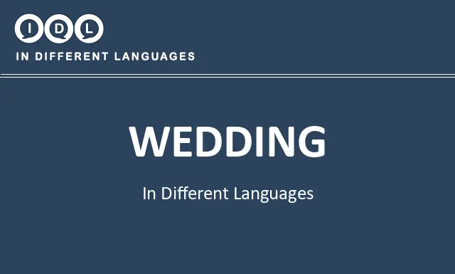 Wedding in Different Languages - Image