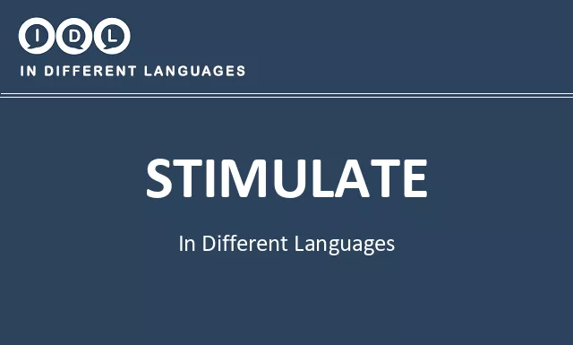 Stimulate in Different Languages - Image