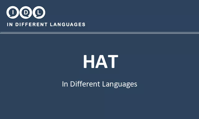 Hat in Different Languages - Image