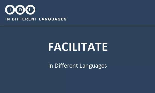 Facilitate in Different Languages - Image