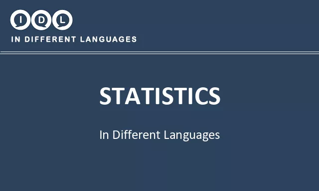 Statistics in Different Languages - Image