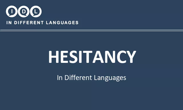 Hesitancy in Different Languages - Image