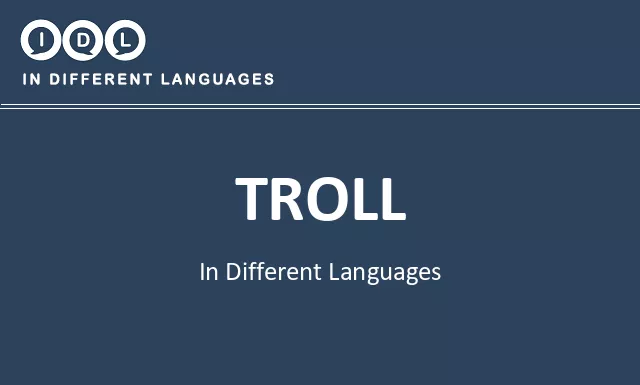 Troll in Different Languages - Image