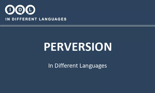 Perversion in Different Languages - Image