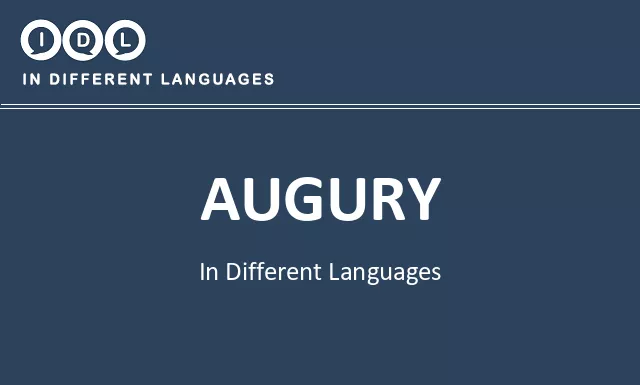 Augury in Different Languages - Image