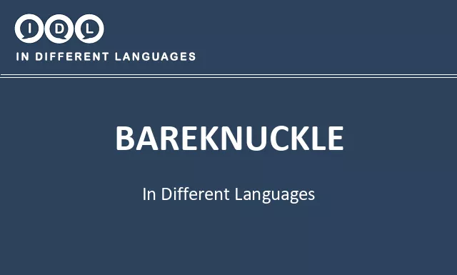 Bareknuckle in Different Languages - Image