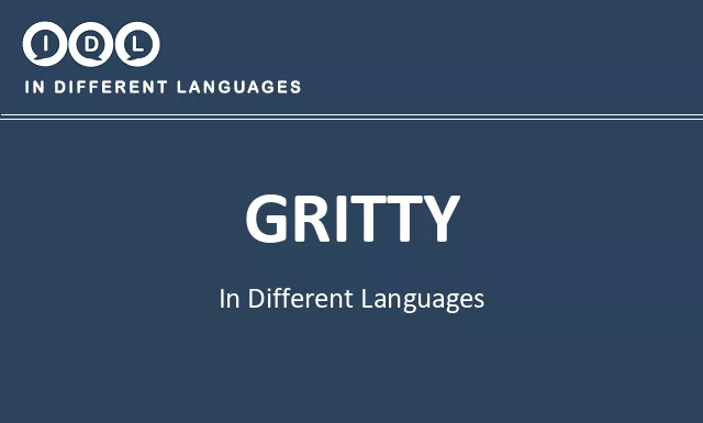 Gritty in Different Languages - Image