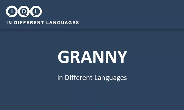 Granny in Different Languages - Image