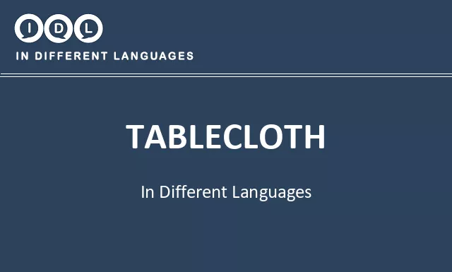 Tablecloth in Different Languages - Image