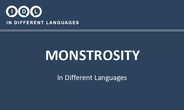 Monstrosity in Different Languages - Image