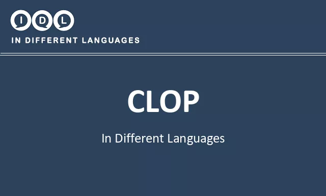 Clop in Different Languages - Image