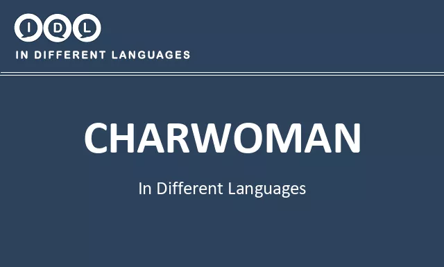 Charwoman in Different Languages - Image