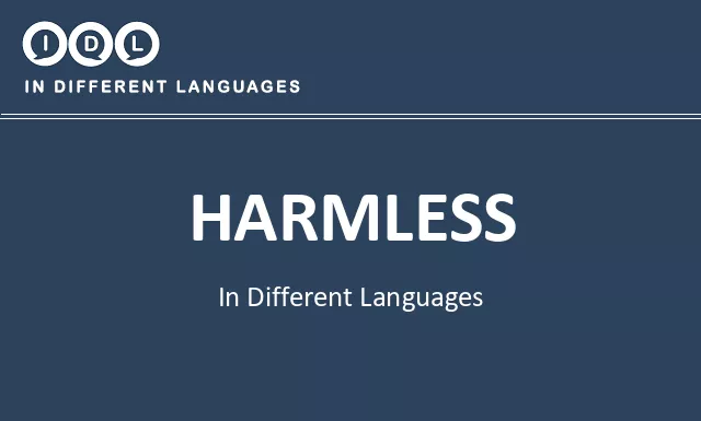 Harmless in Different Languages - Image