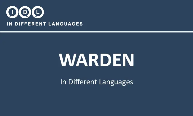 Warden in Different Languages - Image