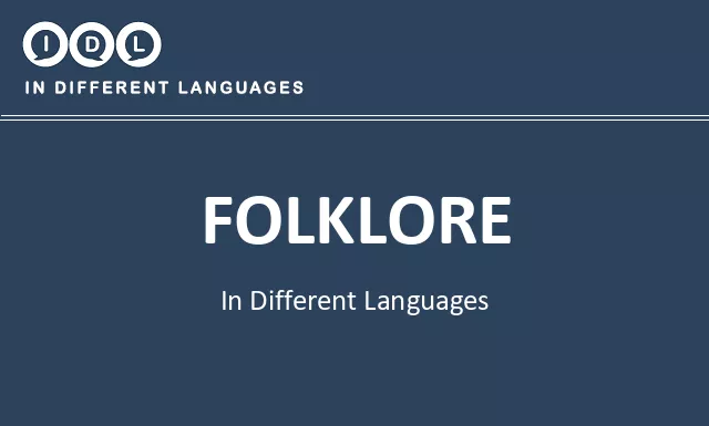 Folklore in Different Languages - Image