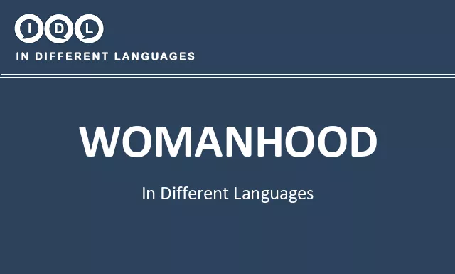Womanhood in Different Languages - Image
