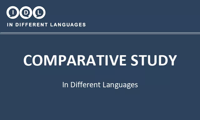 Comparative study in Different Languages - Image