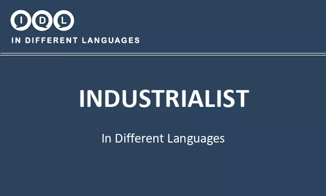 Industrialist in Different Languages - Image