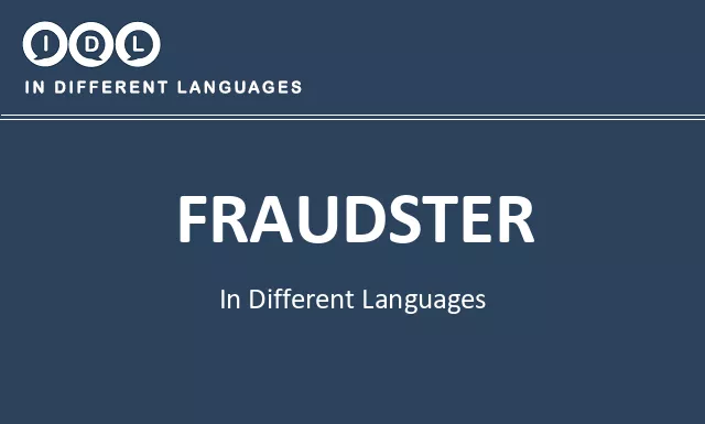 Fraudster in Different Languages - Image