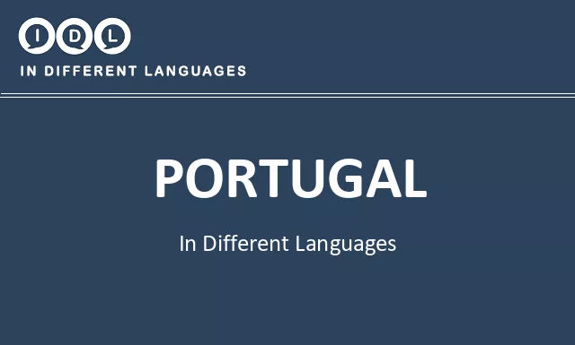 Portugal in Different Languages - Image