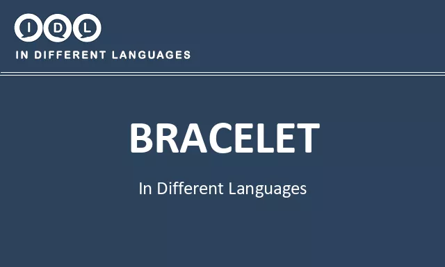 Bracelet in Different Languages - Image