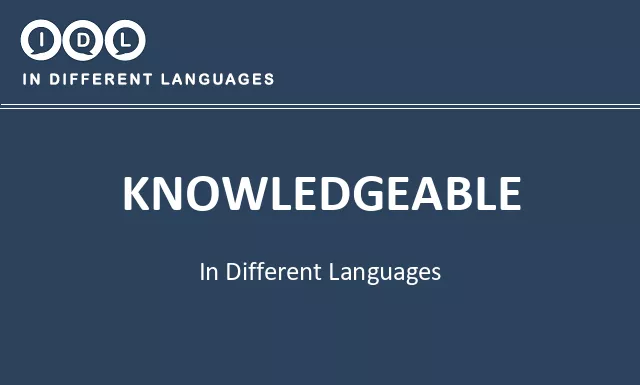 Knowledgeable in Different Languages - Image