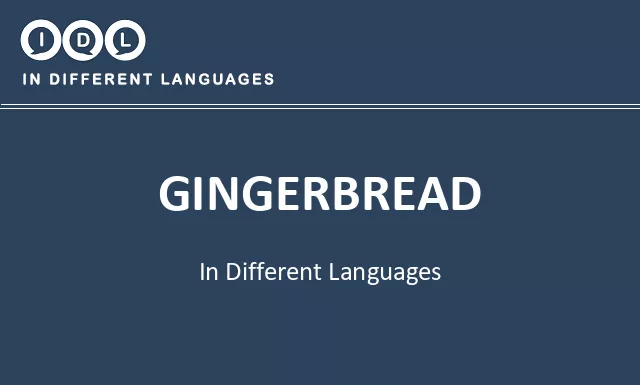Gingerbread in Different Languages - Image