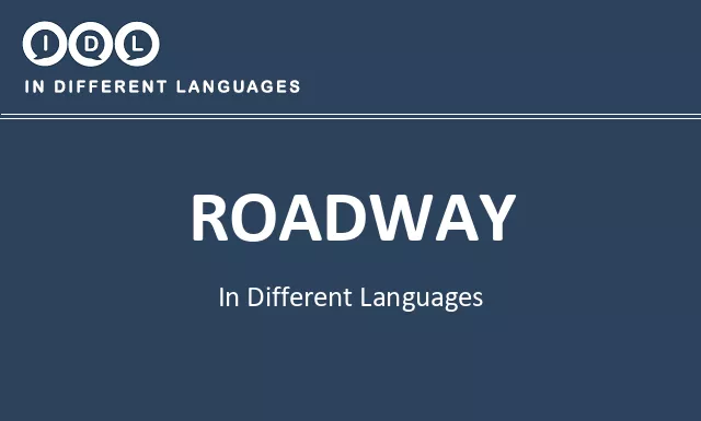 Roadway in Different Languages - Image