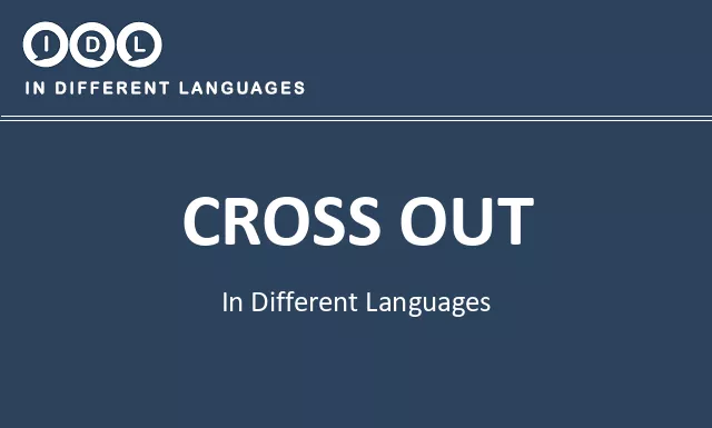 Cross out in Different Languages - Image