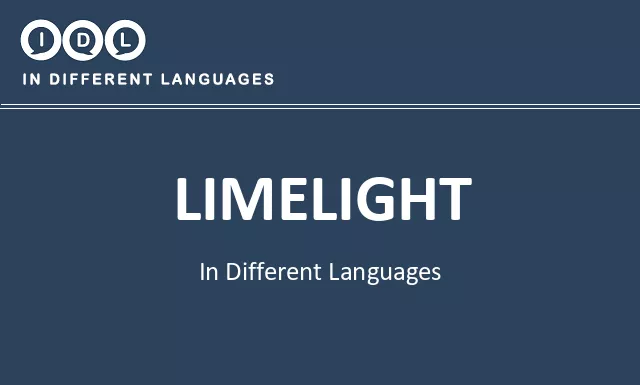 Limelight in Different Languages - Image