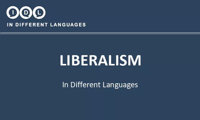 Liberalism in Different Languages - Image