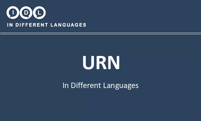 Urn in Different Languages - Image