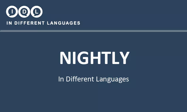 Nightly in Different Languages - Image
