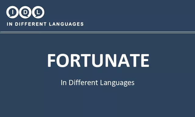 Fortunate in Different Languages - Image