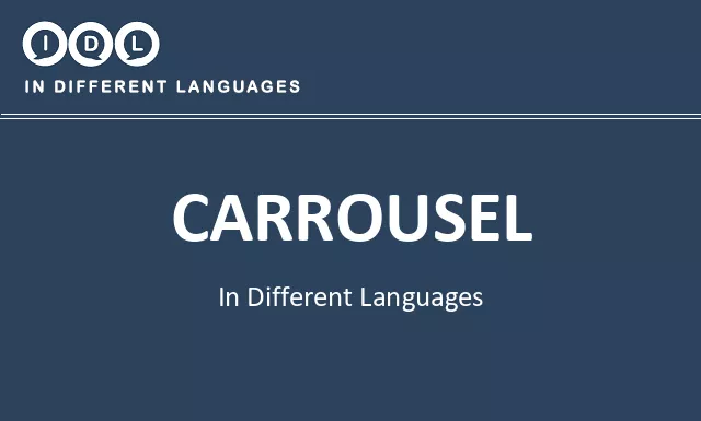 Carrousel in Different Languages - Image