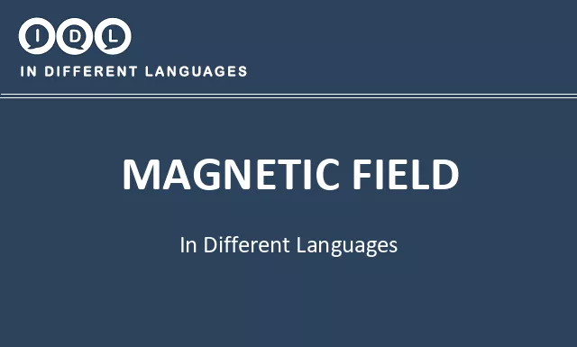 Magnetic field in Different Languages - Image