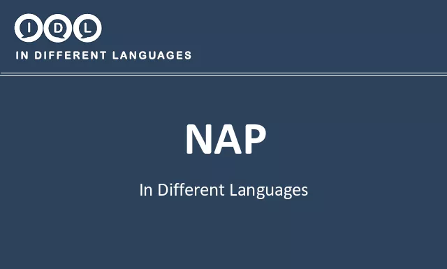 Nap in Different Languages - Image