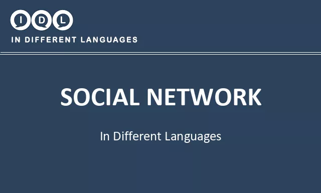Social network in Different Languages - Image