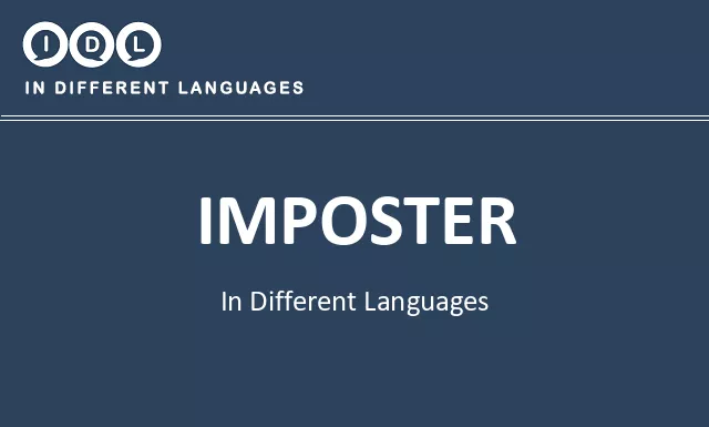 Imposter in Different Languages - Image