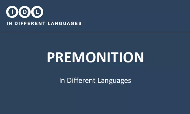 Premonition in Different Languages - Image