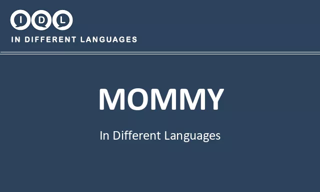 Mommy in Different Languages - Image