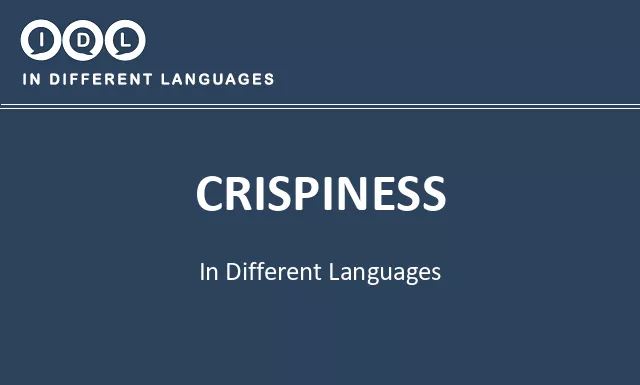 Crispiness in Different Languages - Image
