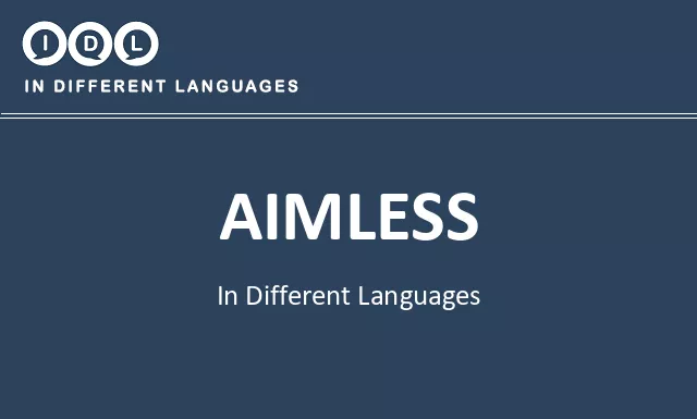 Aimless in Different Languages - Image